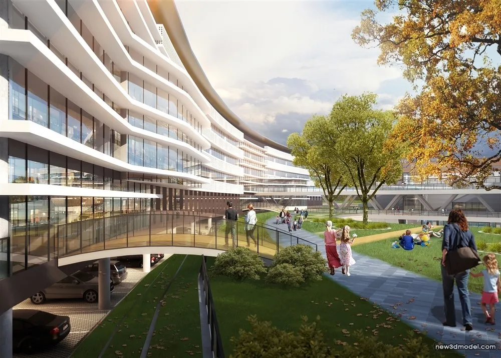 3D Models of Commercial Building - Exterior 3D Scenes - 151