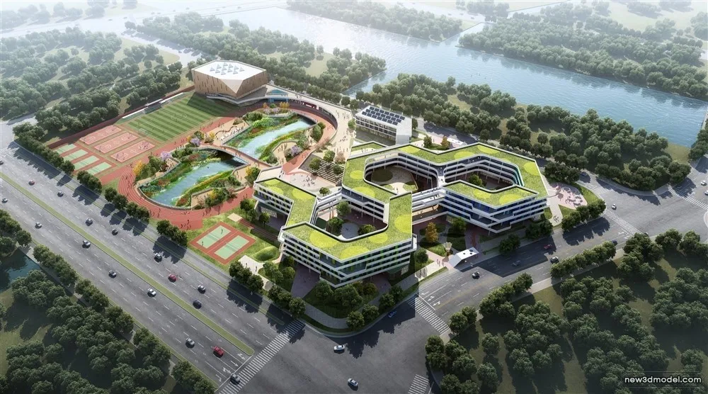 3D Models of Commercial Building - Exterior 3D Scenes - 154