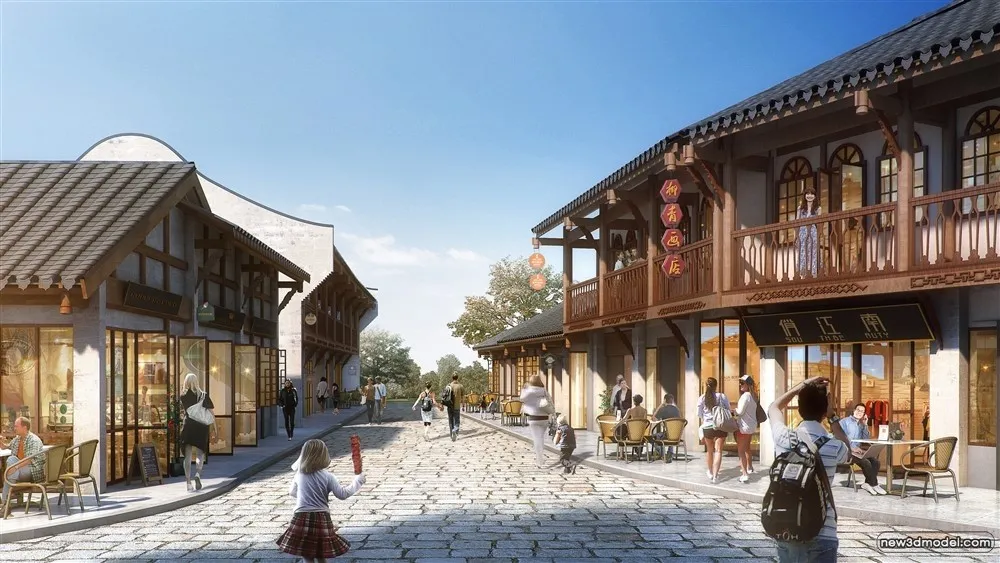 3D Models of Commercial Building - Exterior 3D Scenes - 156