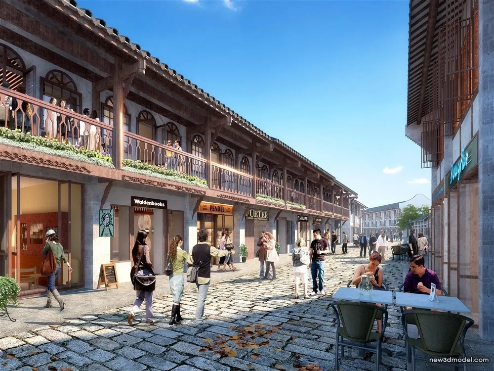 3D Models of Commercial Building - Exterior 3D Scenes - 157