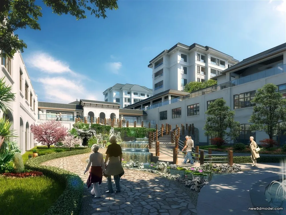 3D Models of Commercial Building - Exterior 3D Scenes - 158