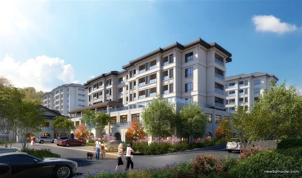 3D Models of Commercial Building - Exterior 3D Scenes - 159