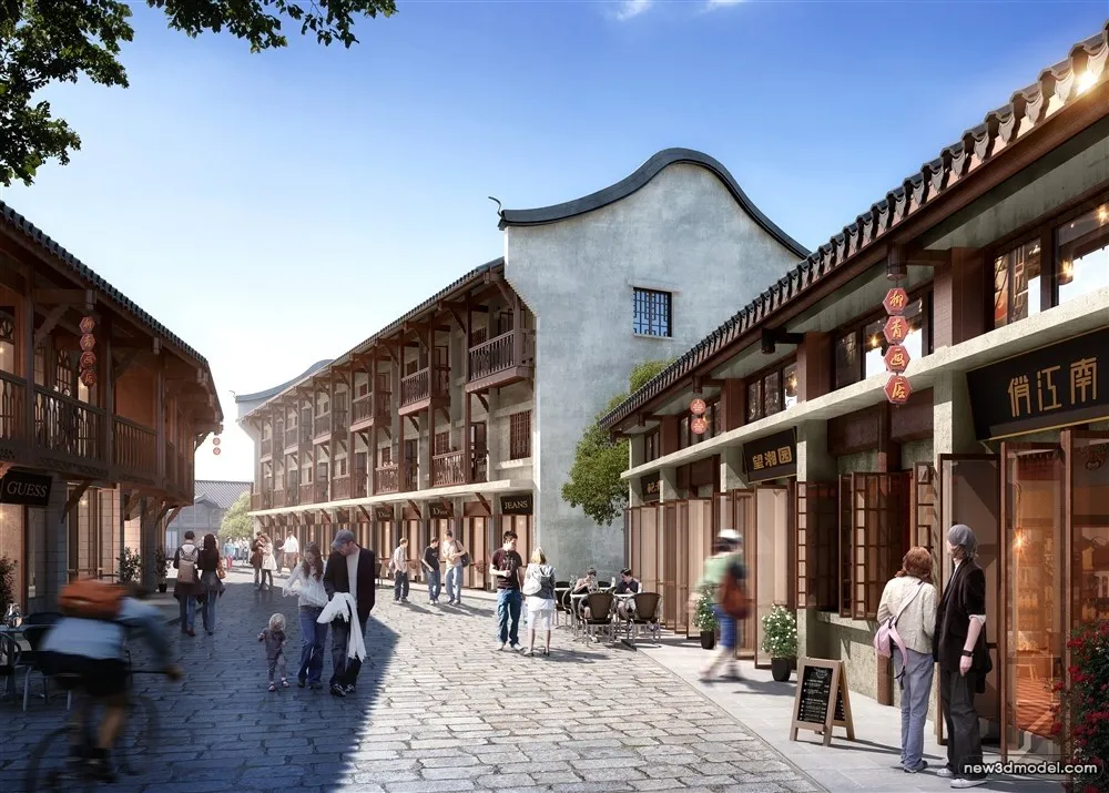 3D Models of Commercial Building - Exterior 3D Scenes - 160