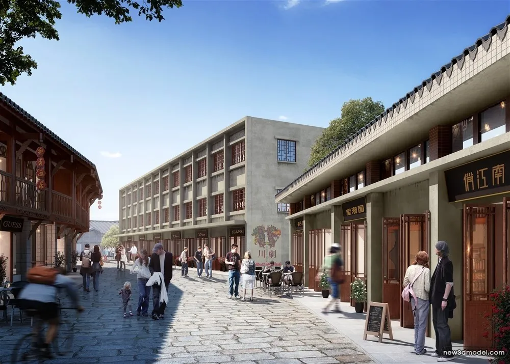 3D Models of Commercial Building - Exterior 3D Scenes - 161