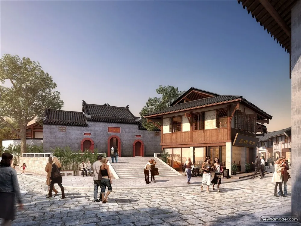 3D Models of Commercial Building - Exterior 3D Scenes - 162