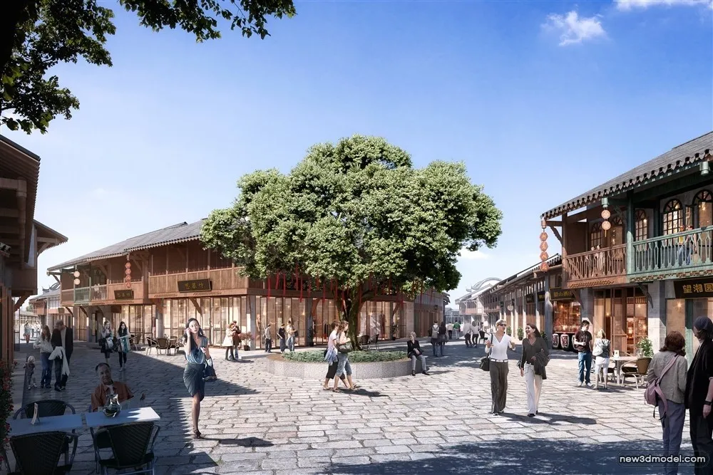 3D Models of Commercial Building - Exterior 3D Scenes - 163