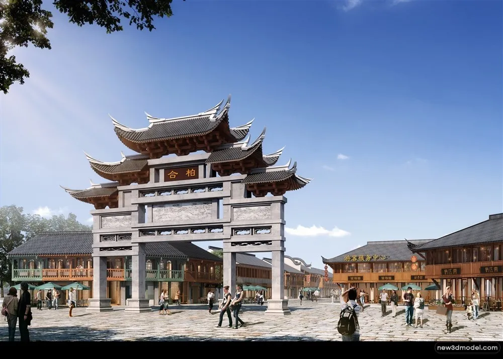 3D Models of Commercial Building - Exterior 3D Scenes - 164