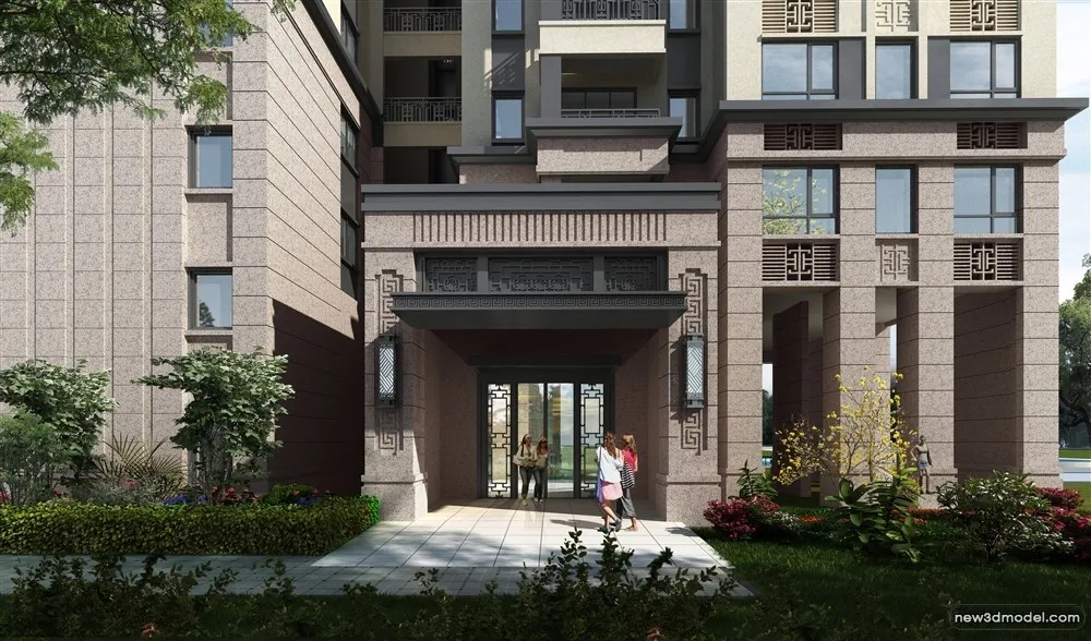 3D Models of Commercial Building - Exterior 3D Scenes - 168