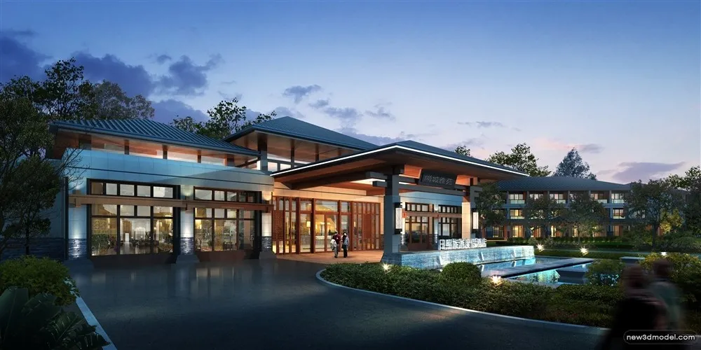 3D Models of Commercial Building - Exterior 3D Scenes - 170