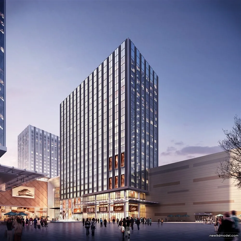 3D Models of Commercial Building - Exterior 3D Scenes - 171