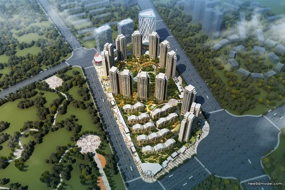 3D Models of Commercial Building - Exterior 3D Scenes - 175