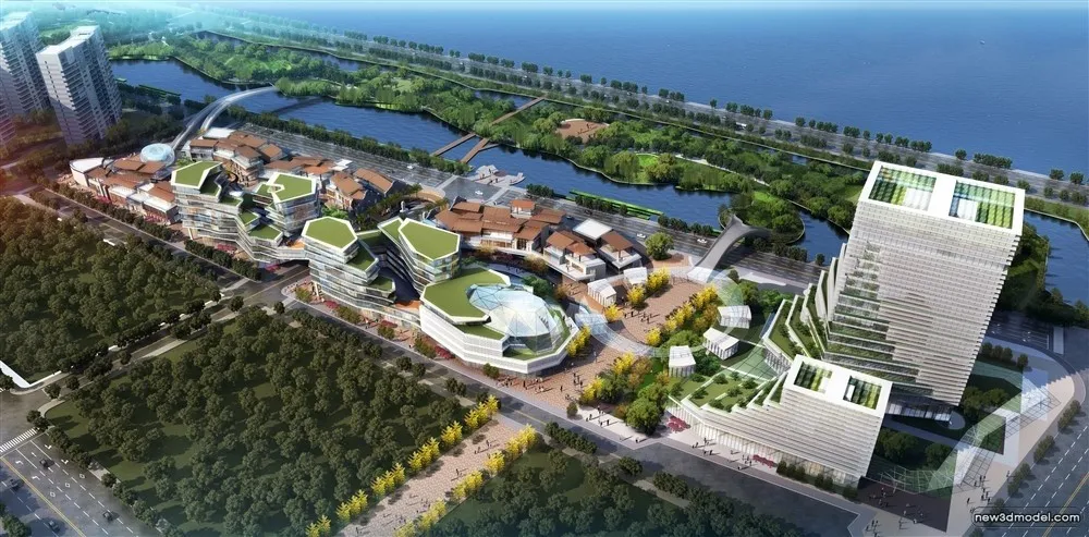 3D Models of Commercial Building - Exterior 3D Scenes - 177