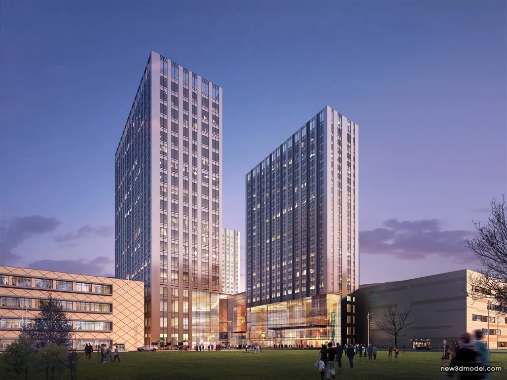 3D Models of Commercial Building - Exterior 3D Scenes - 178