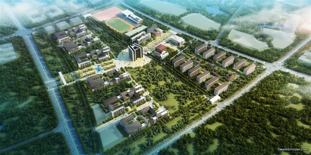 3D Models of Commercial Building - Exterior 3D Scenes - 180