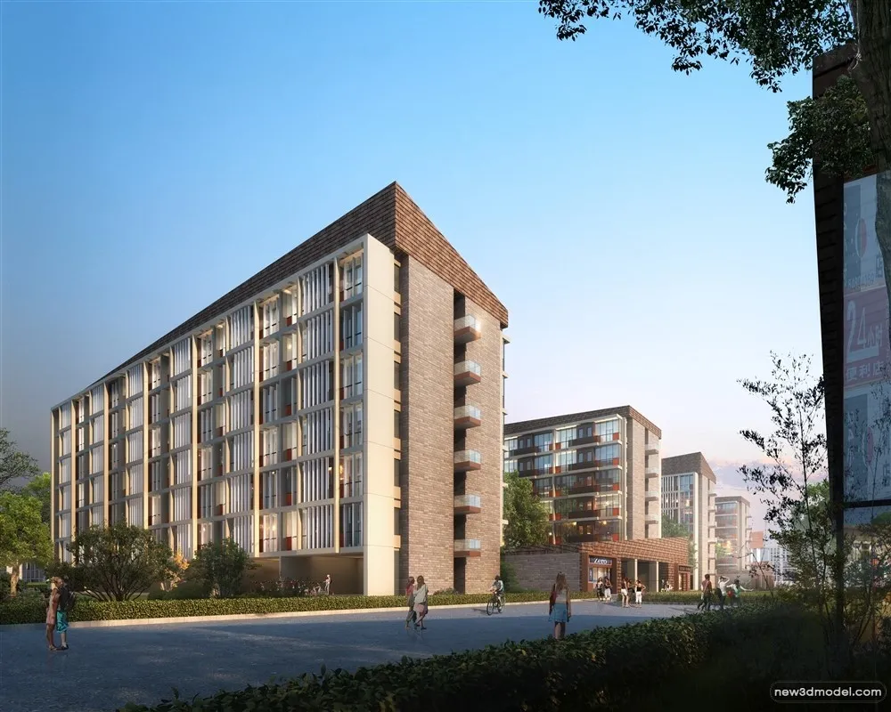 3D Models of Commercial Building - Exterior 3D Scenes - 183