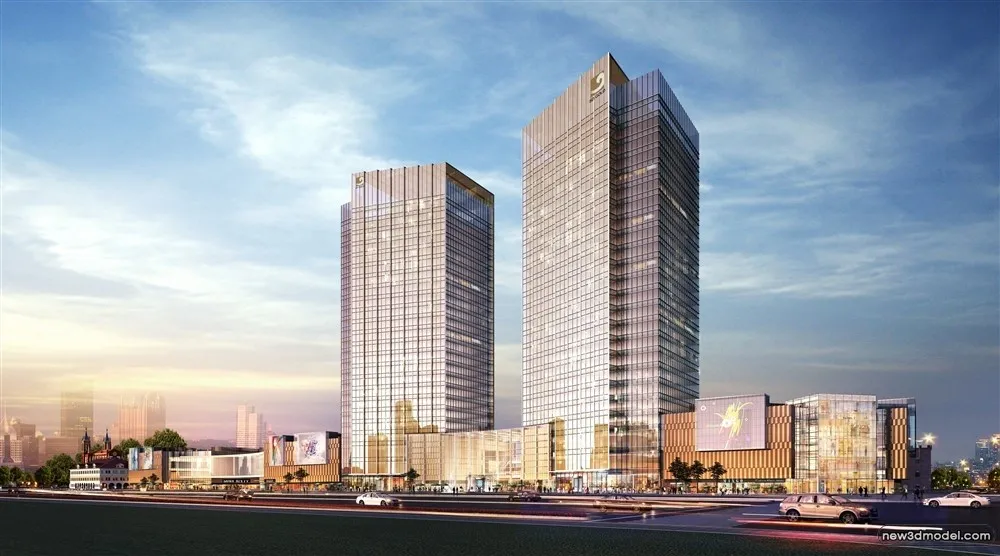 3D Models of Commercial Building - Exterior 3D Scenes - 185