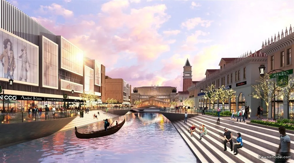 3D Models of Commercial Building - Exterior 3D Scenes - 186