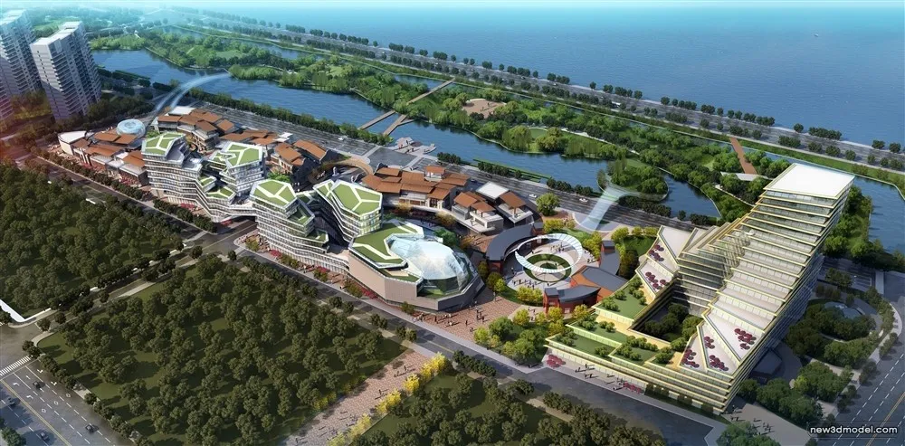 3D Models of Commercial Building - Exterior 3D Scenes - 187