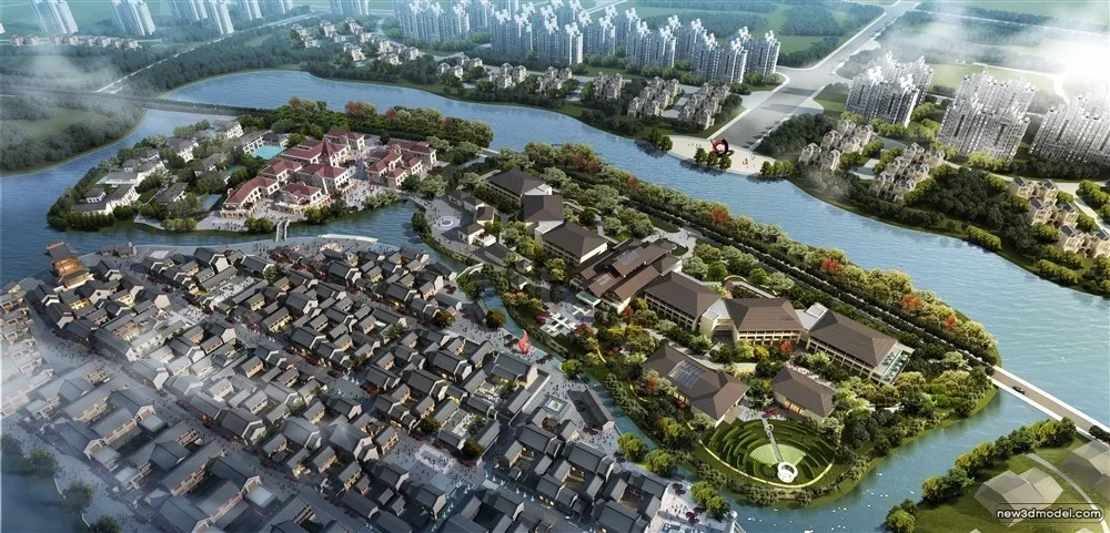 3D Models of Commercial Building - Exterior 3D Scenes - 188