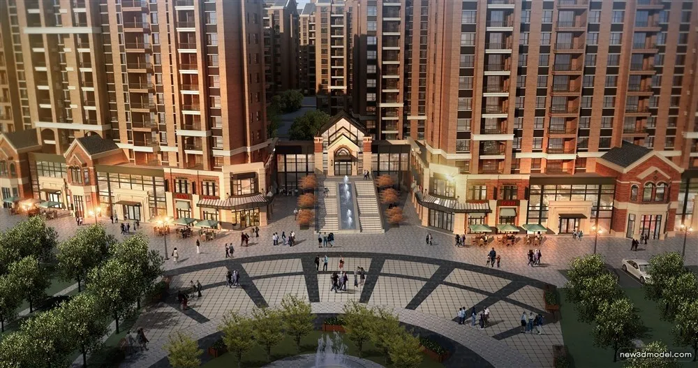 3D Models of Commercial Building - Exterior 3D Scenes - 189