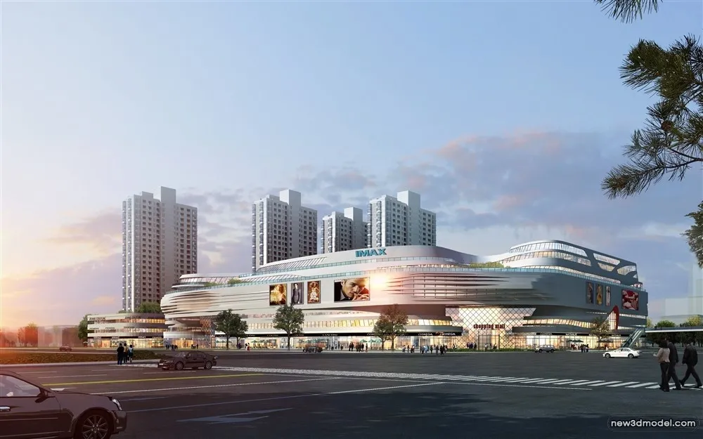 3D Models of Commercial Building - Exterior 3D Scenes - 195