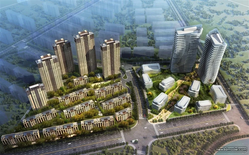 3D Models of Commercial Building - Exterior 3D Scenes - 197