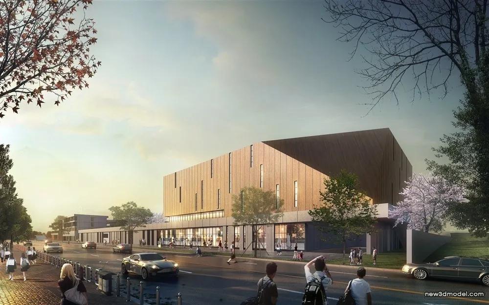 3D Models of Commercial Building - Exterior 3D Scenes - 198