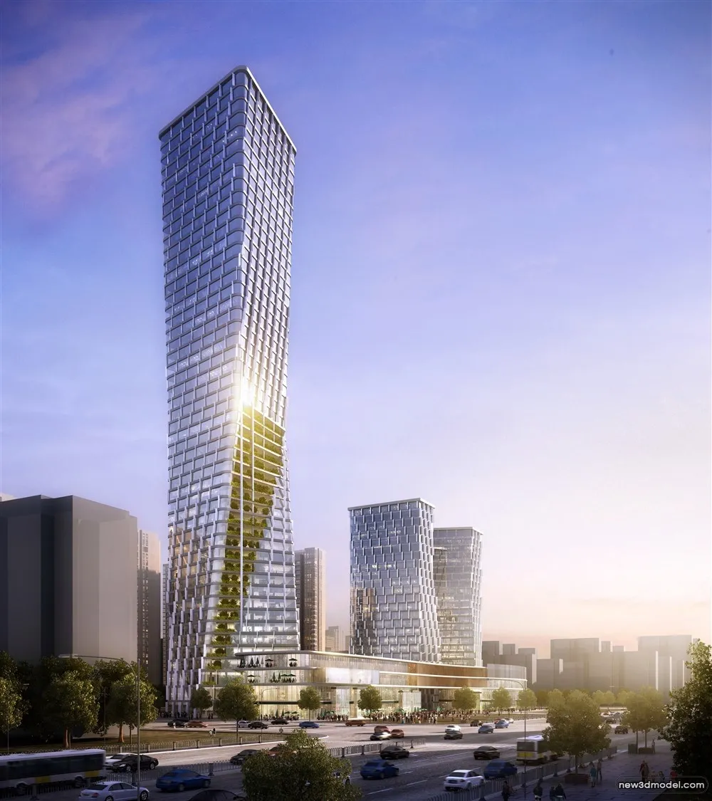 3D Models of Commercial Building - Exterior 3D Scenes - 201