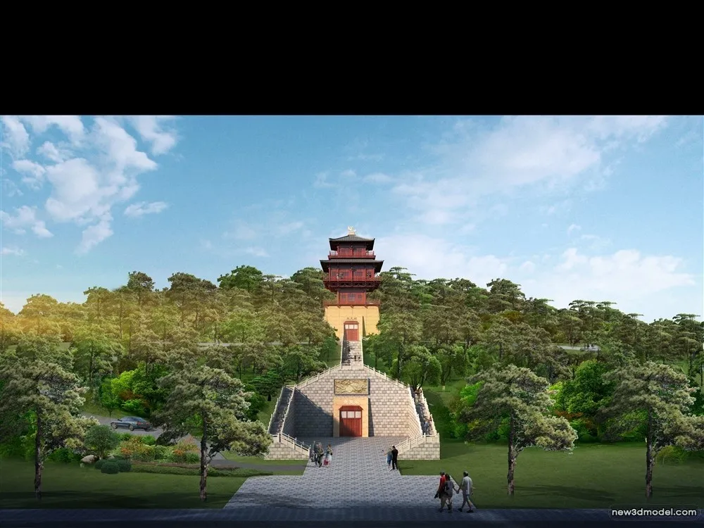 3D Models of Commercial Building - Exterior 3D Scenes - 210