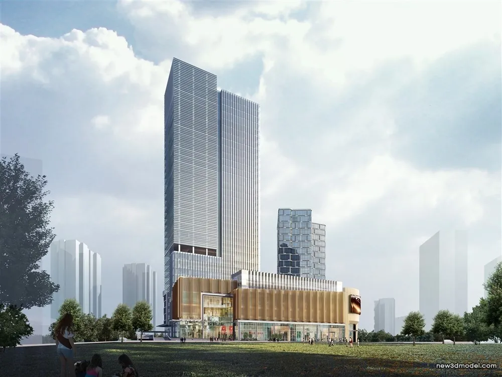 3D Models of Commercial Building - Exterior 3D Scenes - 211