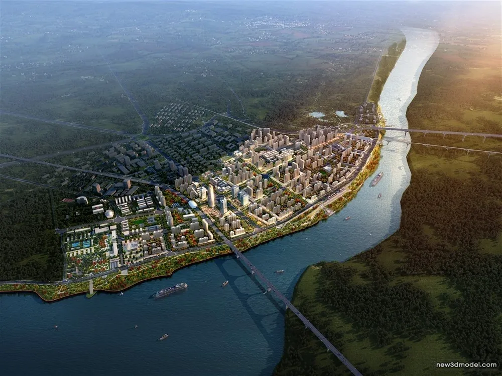 3D Models of Commercial Building - Exterior 3D Scenes - 214