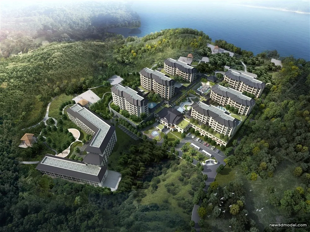 3D Models of Commercial Building - Exterior 3D Scenes - 216