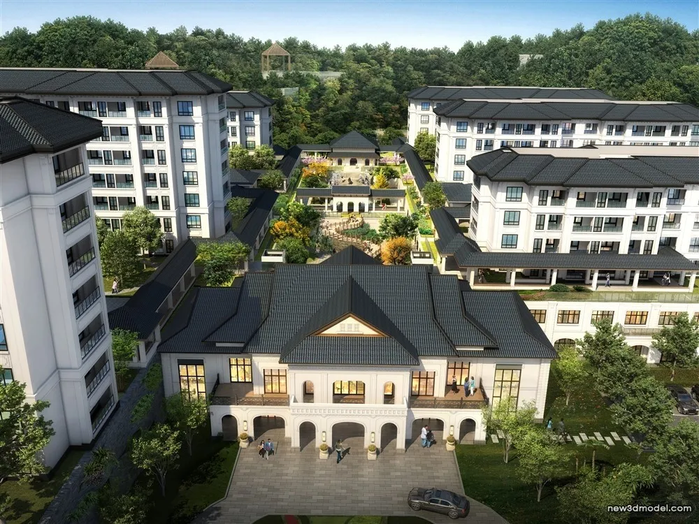 3D Models of Commercial Building - Exterior 3D Scenes - 219