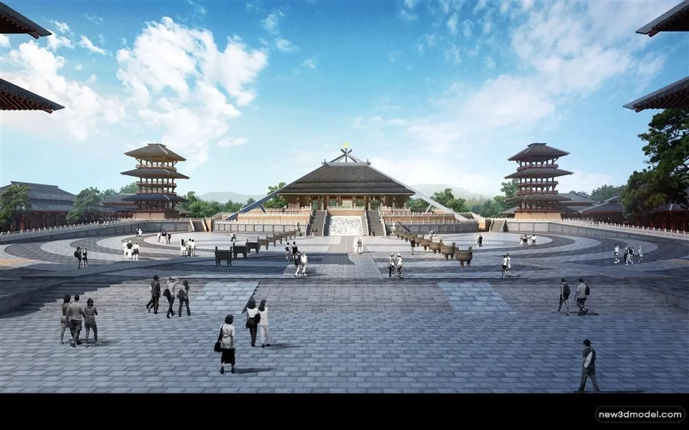 3D Models of Commercial Building - Exterior 3D Scenes - 221