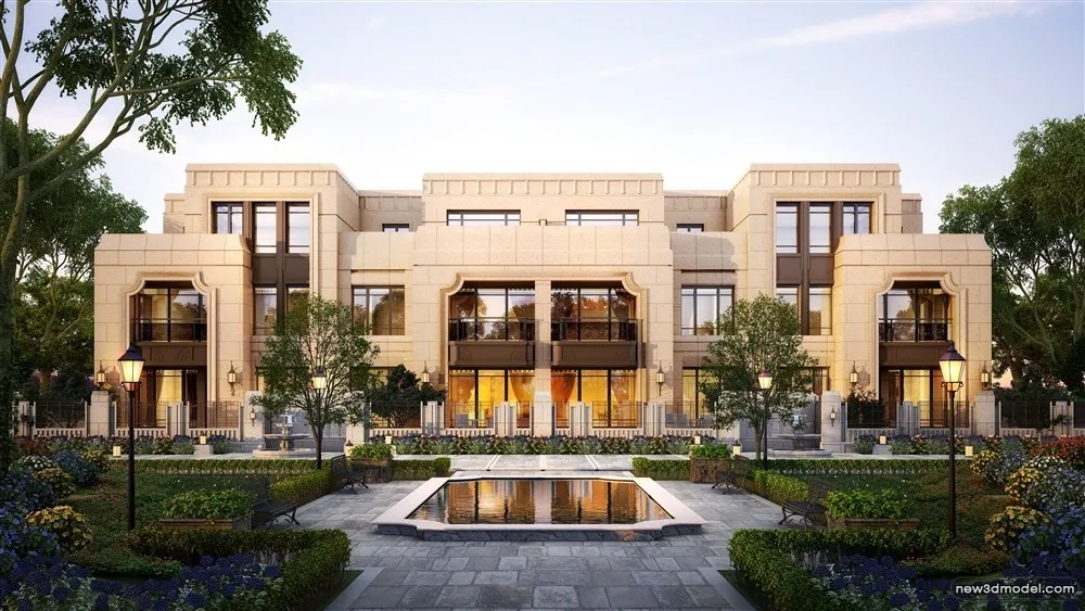 3D Models of Commercial Building - Exterior 3D Scenes - 226