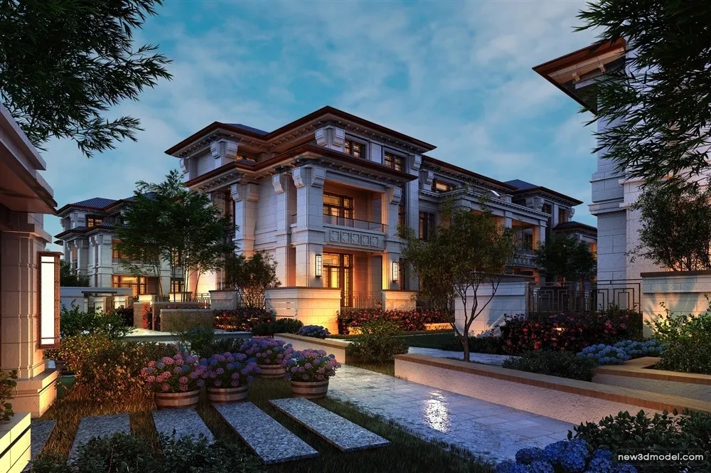 3D Models of Commercial Building - Exterior 3D Scenes - 227