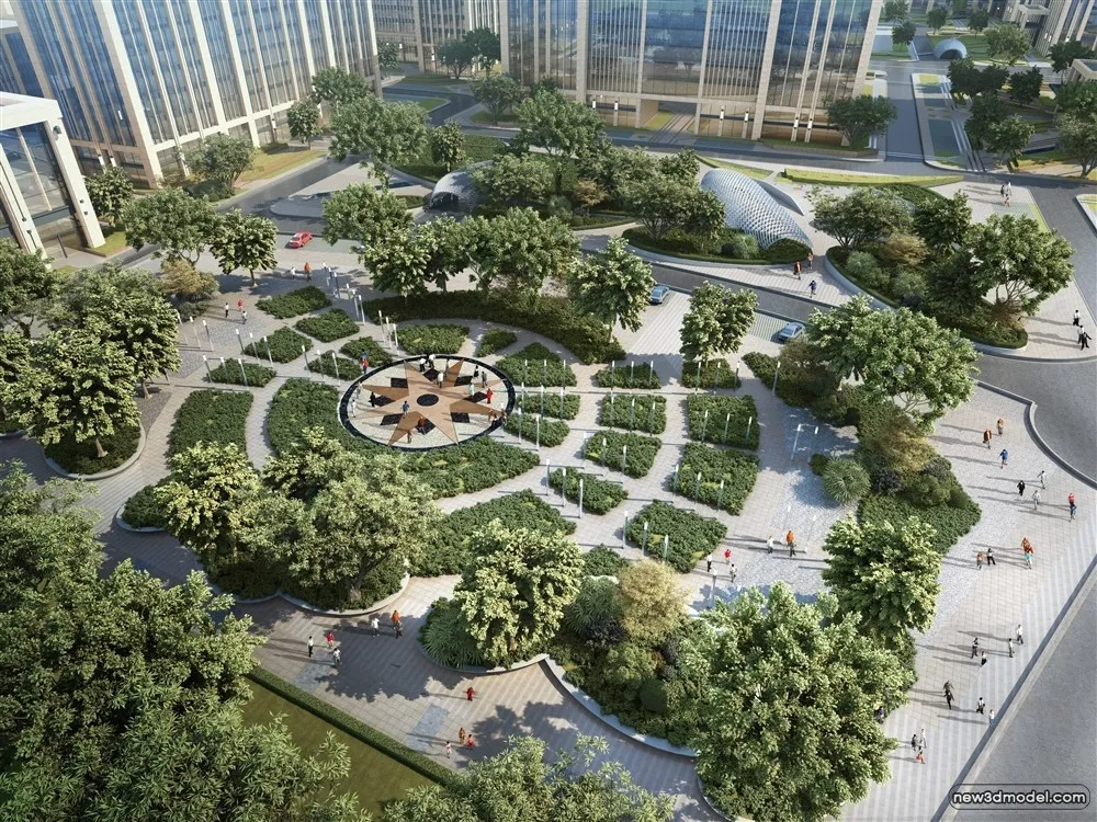 3D Models of Commercial Building - Exterior 3D Scenes - 228