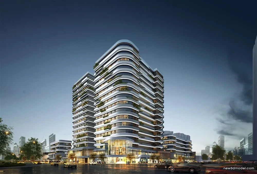 3D Models of Commercial Building - Exterior 3D Scenes - 229