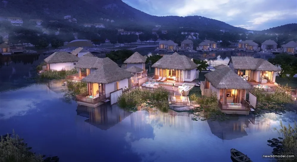 3D Models of Commercial Building - Exterior 3D Scenes - 231