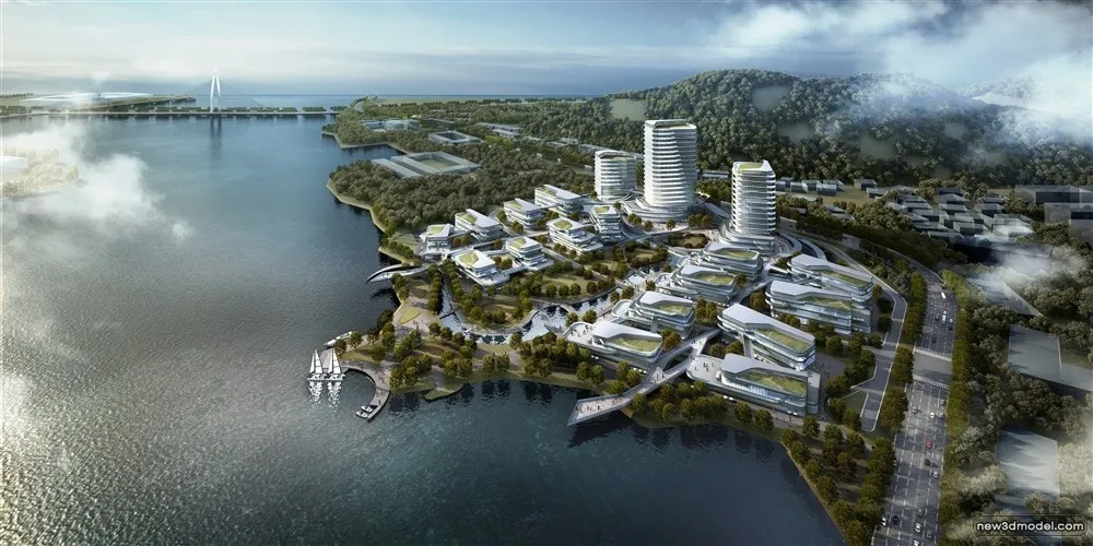 3D Models of Commercial Building - Exterior 3D Scenes - 233