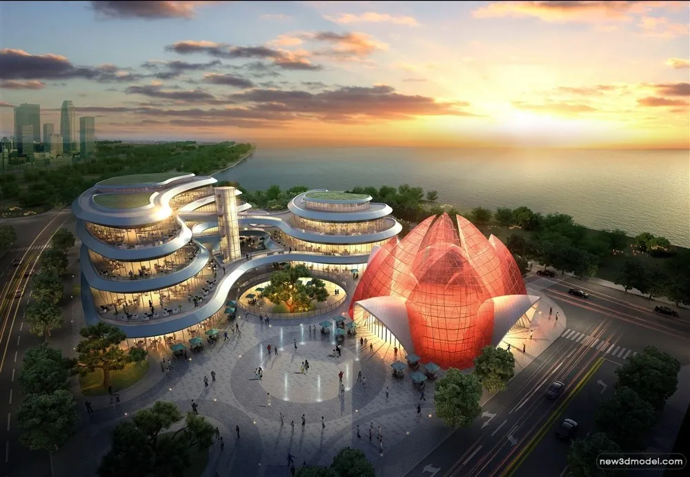 3D Models of Commercial Building - Exterior 3D Scenes - 234