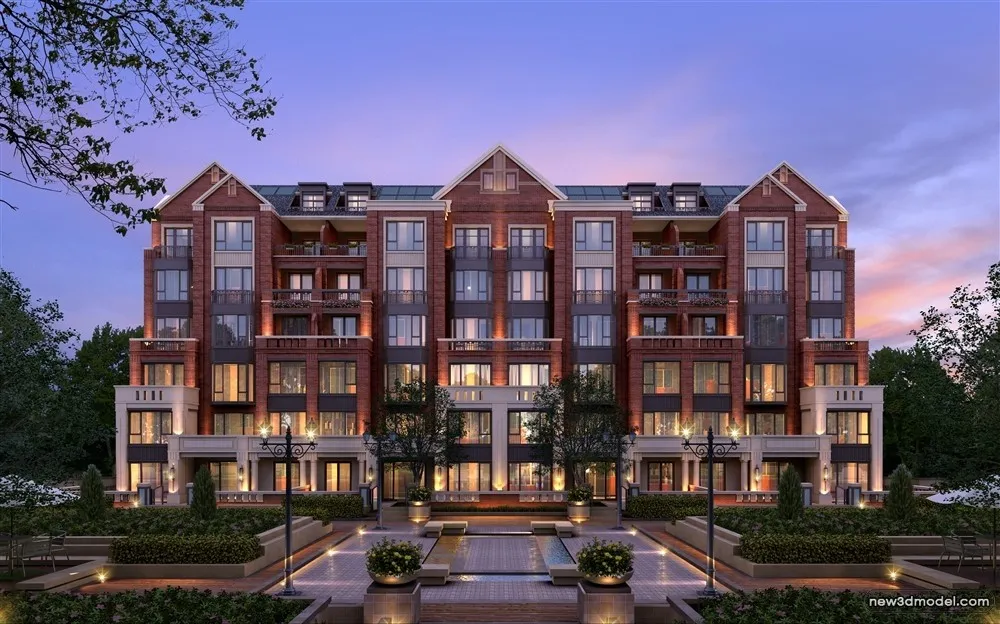 3D Models of Commercial Building - Exterior 3D Scenes - 235