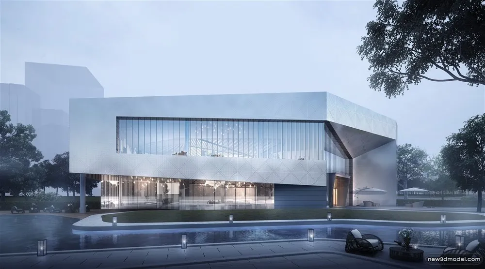 3D Models of Commercial Building - Exterior 3D Scenes - 236