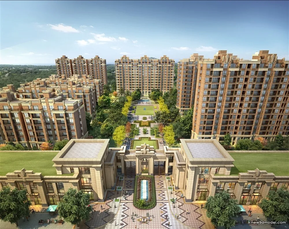 3D Models of Commercial Building - Exterior 3D Scenes - 241