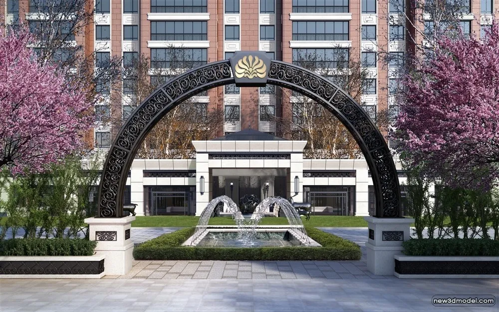 3D Models of Commercial Building - Exterior 3D Scenes - 245