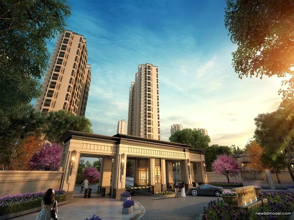 3D Models of Commercial Building - Exterior 3D Scenes - 248