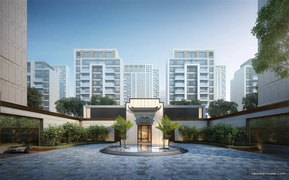 3D Models of Commercial Building - Exterior 3D Scenes - 251