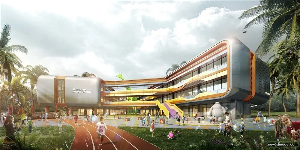 3D Models of Commercial Building - Exterior 3D Scenes - 254