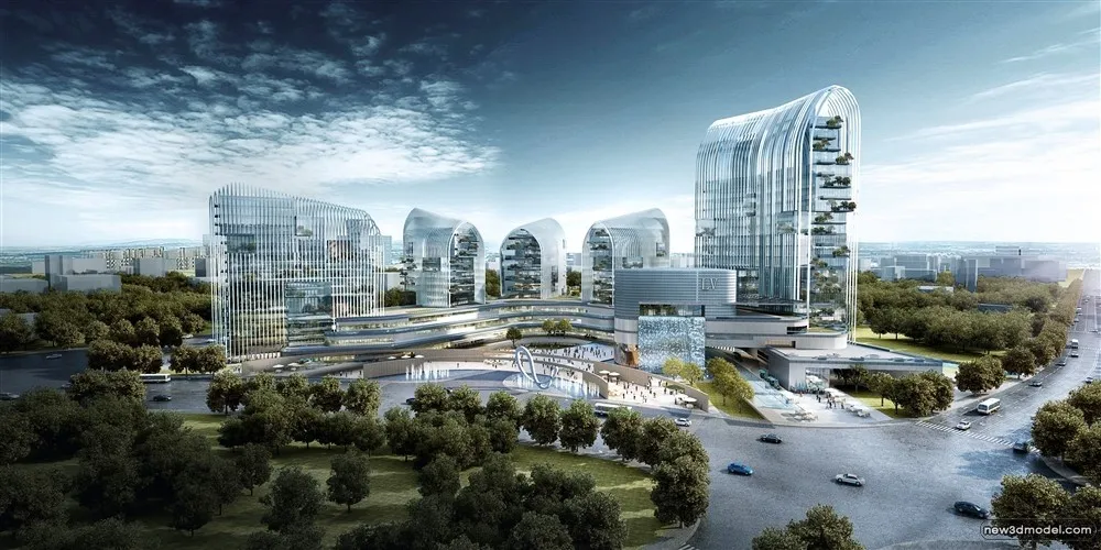 3D Models of Commercial Building - Exterior 3D Scenes - 257