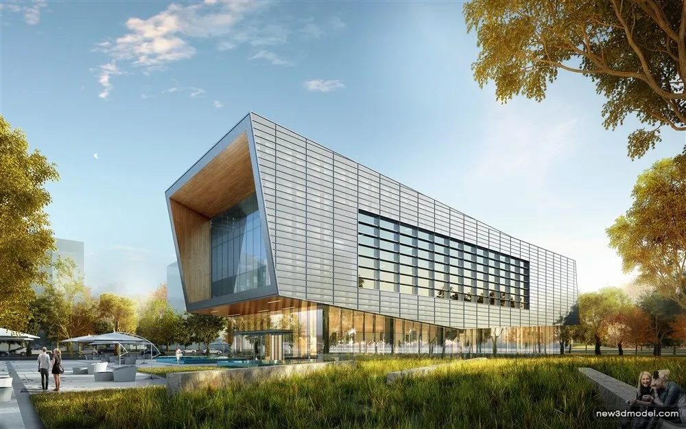 3D Models of Commercial Building - Exterior 3D Scenes - 258